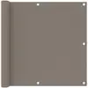 Image de Écran De Balcon Taupe 90x600 Cm Tissu Oxford Vidaxl