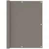 Image de Écran De Balcon Taupe 120x500 Cm Tissu Oxford Vidaxl