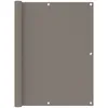 Image de Écran De Balcon Taupe 120x600 Cm Tissu Oxford Vidaxl