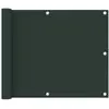 Image de Écran De Balcon Vert Foncé 75x300 Cm Tissu Oxford Vidaxl