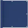 Image de Écran De Balcon Bleu 90x300 Cm Tissu Oxford Vidaxl