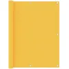 Image de Écran De Balcon Jaune 120x400 Cm Tissu Oxford Vidaxl
