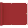 Image de Écran De Balcon Rouge 75x500 Cm Tissu Oxford Vidaxl