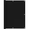 Image de Écran De Balcon Noir 120x500 Cm Tissu Oxford Vidaxl