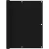 Image de Écran De Balcon Noir 120x600 Cm Tissu Oxford Vidaxl