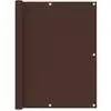 Image de Écran De Balcon Marron 120x400 Cm Tissu Oxford Vidaxl