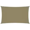 Image de vidaXL Voile de parasol tissu oxford rectangulaire 3x6 m beige 135158