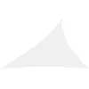Image de vidaXL Voile de parasol Tissu Oxford triangulaire 4x5x64 m Blanc