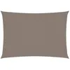 Image de vidaXL Voile de parasol Tissu Oxford rectangulaire 2x4 m Taupe