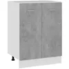 Image de vidaXL Meuble bas Lyon Gris béton 60 x 46 x 815 cm Bois dingénierie 801192