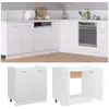 Image de Vidaxl armoire de plancher d'évier blanc 80x46x81,5 cm bois ingénierie 801196