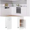Image de Vidaxl armoire de plancher à tiroir blanc 30x46x81,5cm bois ingénierie 801204