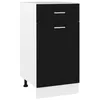 Image de vidaXL Armoire à tiroirs Lyon Noir 40 x 46 x 815 cm Bois dingénierie 801213