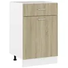 Image de vidaXL Armoire à tiroirs inférieure Lyon Chêne Sonoma 50 x 46 x 815 cm Bois dingénierie 801223