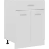 Image de Armoire À Tiroirs "lyon" Blanc 60 X 46 X 81,5 Cm Bois D'ingénierie Vidaxl