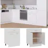 Image de Vidaxl armoire de plancher à tiroir blanc 60x46x81,5cm bois ingénierie 801228