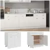 Image de Vidaxl armoire de plancher à tiroir blanc 80x46x81,5cm bois ingénierie 801236