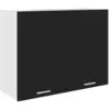 Image de Armoire Suspendue "lyon" Noir 80 X 31 X 60 Cm Bois D'ingénierie Vidaxl