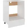 Image de Vidaxl armoire à four blanc 60x46x81,5 cm bois d’ingénierie 802497