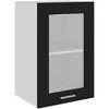 Image de Vitrine Suspendue "lyon" Noir 40 X 31 X 60 Cm Bois D'ingénierie Vidaxl