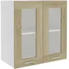 Image de Vitrine Suspendue "lyon" Chêne Sonoma 60 X 31 X 60 Cm Bois D'ingénierie Vidaxl