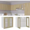 Image de vidaXL Vitrine suspendue Lyon Chêne Sonoma 60 x 31 x 60 cm Bois dingénierie 802524