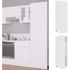Image de Armoire Réfrigérée "lyon" Blanc 60 X 57 X 207 Cm Bois D'ingénierie Vidaxl