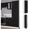 Image de Armoire Réfrigérée "lyon" Noir 60 X 57 X 207 Cm Bois D'ingénierie Vidaxl