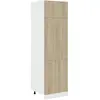 Image de Armoire De Réfrigérateur Chêne Sonoma Bois D’ingénierie Vidaxl