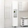 Image de Armoire De Salle De Bain Blanc 30x30x179 Cm Bois D'ingénierie Vidaxl