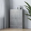 Image de Bibliothèque Gris Béton 82,5x30,5x115 Cm Bois D'ingénierie Vidaxl