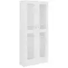 Image de Vidaxl armoire à vitrine blanc 82,5x30,5x185 cm bois d'ingénierie