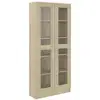 Image de Vidaxl armoire vitrine chêne sonoma 82,5x30,5x185 cm bois ingénierie