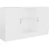 Image de Buffet Blanc 120x30,5x70 Cm Bois D'ingénierie Vidaxl