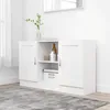 Image de vidaXL Buffet Blanc 120x305x70 cm Bois dingénierie 802777