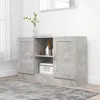 Image de vidaXL Buffet Gris béton 120x305x70 cm Bois dingénierie 802781