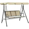 Image de Balancelle De Jardin Avec Baldaquin Anthracite Et Sable Vidaxl