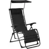 Image de Chaise Pliable De Terrasse Textilène Noir Vidaxl