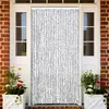 Image de Moustiquaire Gris Clair Et Gris Foncé 100x220 Cm Chenille Vidaxl