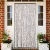 Image de Moustiquaire Taupe Et Blanc 90x220 Cm Chenille Vidaxl