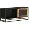 Image de Meuble Tv 90x30x40 Cm Bois De Manguier Brut Vidaxl
