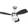 Image de Ventilateur De Plafond Lampe Et Télécommande 76 Cm Marron Foncé Vidaxl