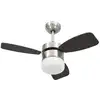 Image de Vidaxl ventilateur de plafond lampe et télécommande 76 cm marron foncé