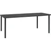 Image de Table À Dîner D'extérieur Anthracite 190x90x74 Cm Acier Vidaxl