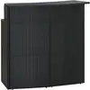 Image de Table De Bar De Jardin Noir 120x55x110 Cm Résine Tressée Vidaxl
