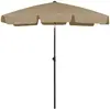 Image de Parasol De Plage Taupe 180x120 Cm Vidaxl