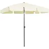 Image de Parasol De Plage Jaune Sable 200x125 Cm Vidaxl