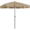Image de Parasol De Plage Taupe 200x125 Cm Vidaxl