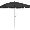 Image de Parasol De Plage Noir 200x125 Cm Vidaxl