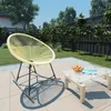 Image de Chaise D'extérieur Acapulco Résine Tressée Beige Vidaxl